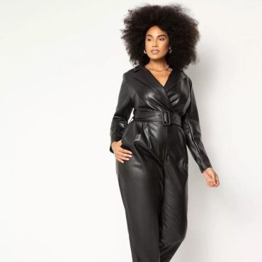 Leather Overalls Women